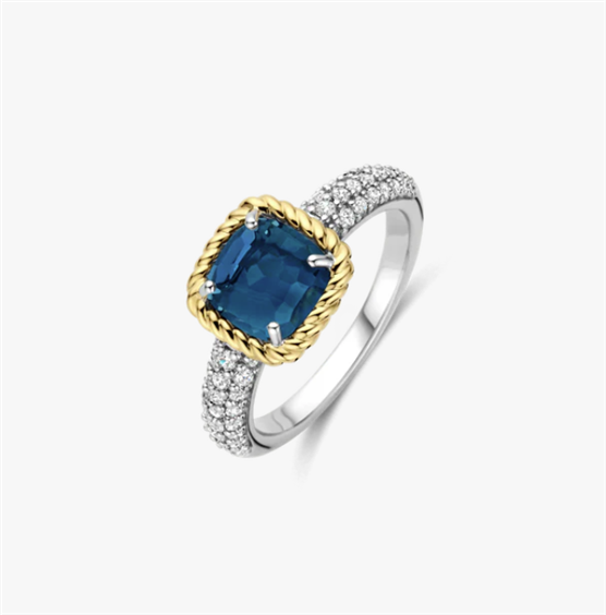 Anillo Ti Sento Milano Mujer in Plata Topazio blu 12399DB-54 - 12399DB-54